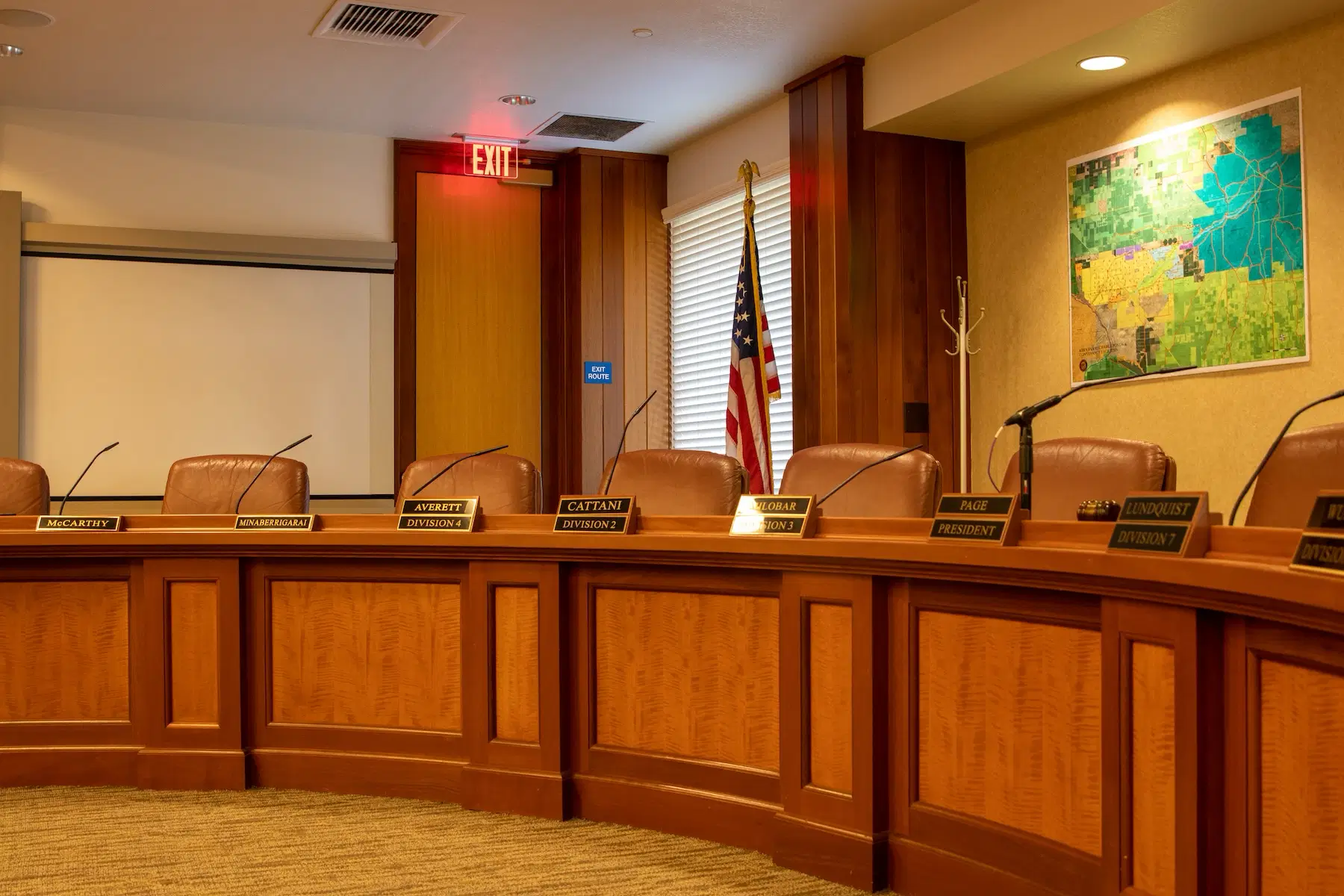 Conference room at Stuart T. Pyle Water Resources Center